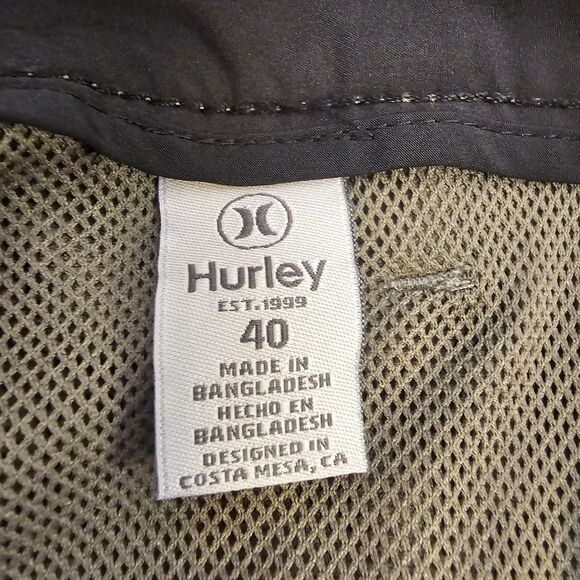 Mens Hurley Quick Dry Shorts Lot 4 Pairs Sz 40 Gray Black Blue Olive Golf P0289 - Picture 10 of 11